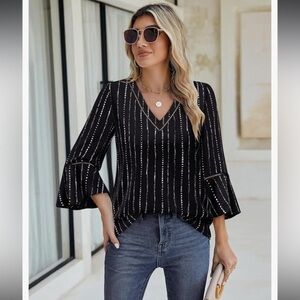 Timeson Women's Business Casual Tops, Dressy Blouses Office Work Shirts XXL